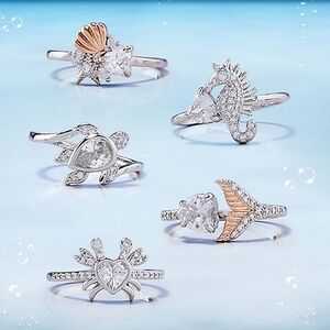 Charmed Aroma Under the Sea Ring Collection, Complete!